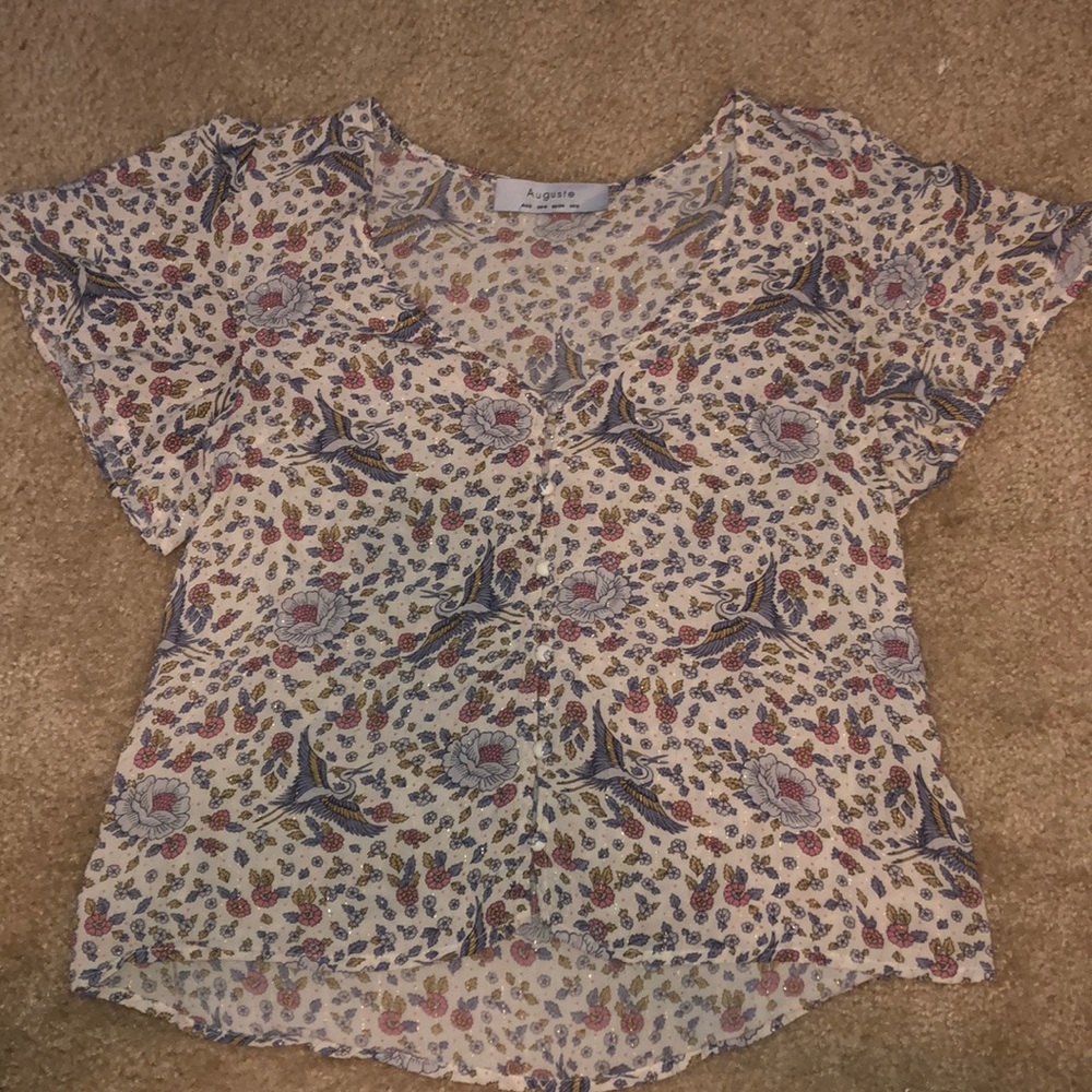 Auguste flowy flower print top